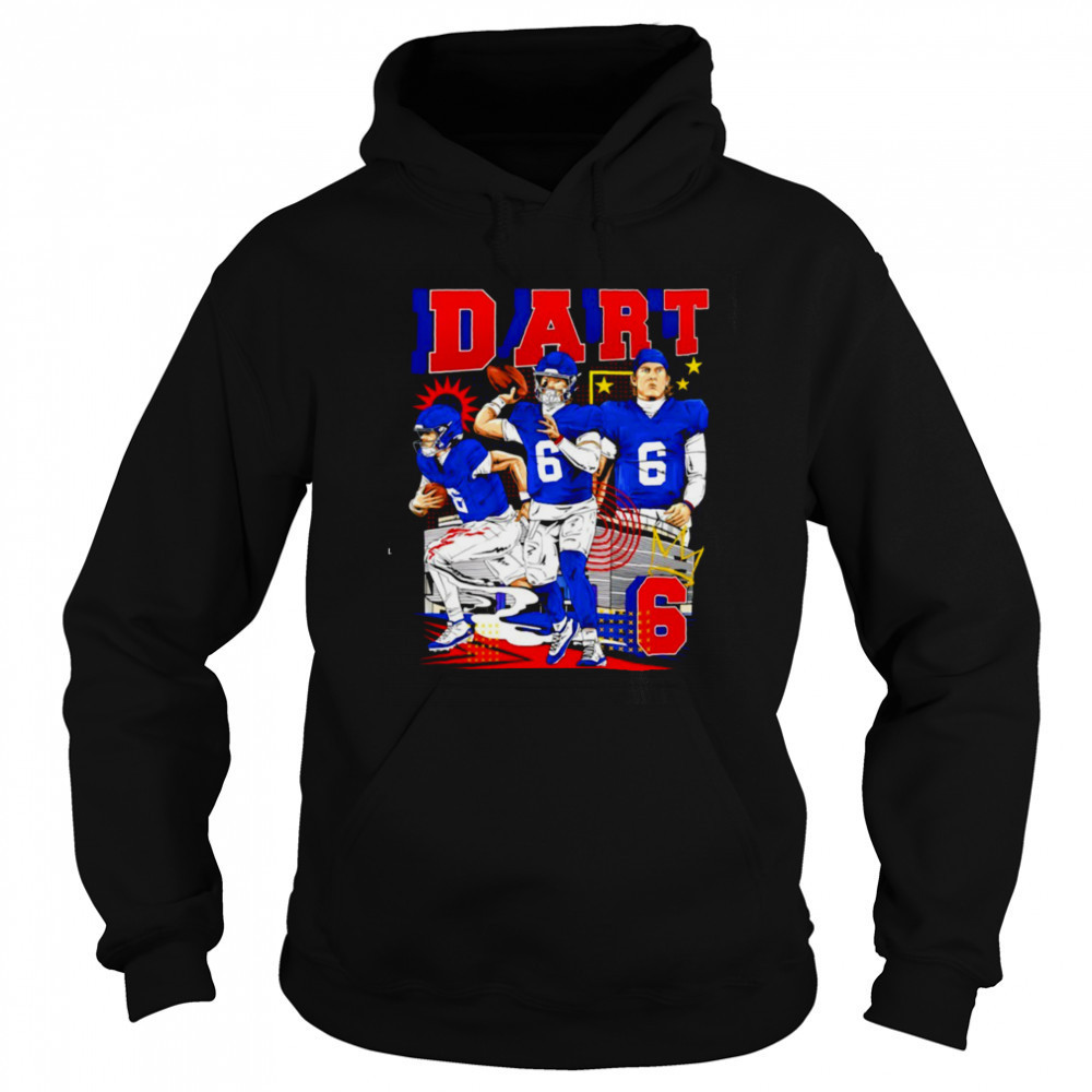 Jaxson Dart No.06 New York Giants football 2025 graphic shirt Sweatshirt