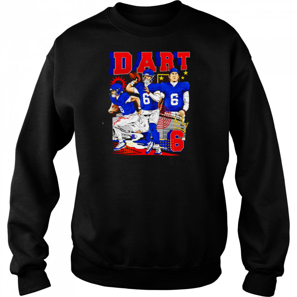 Jaxson Dart No.06 New York Giants football 2025 graphic shirt Hoodie