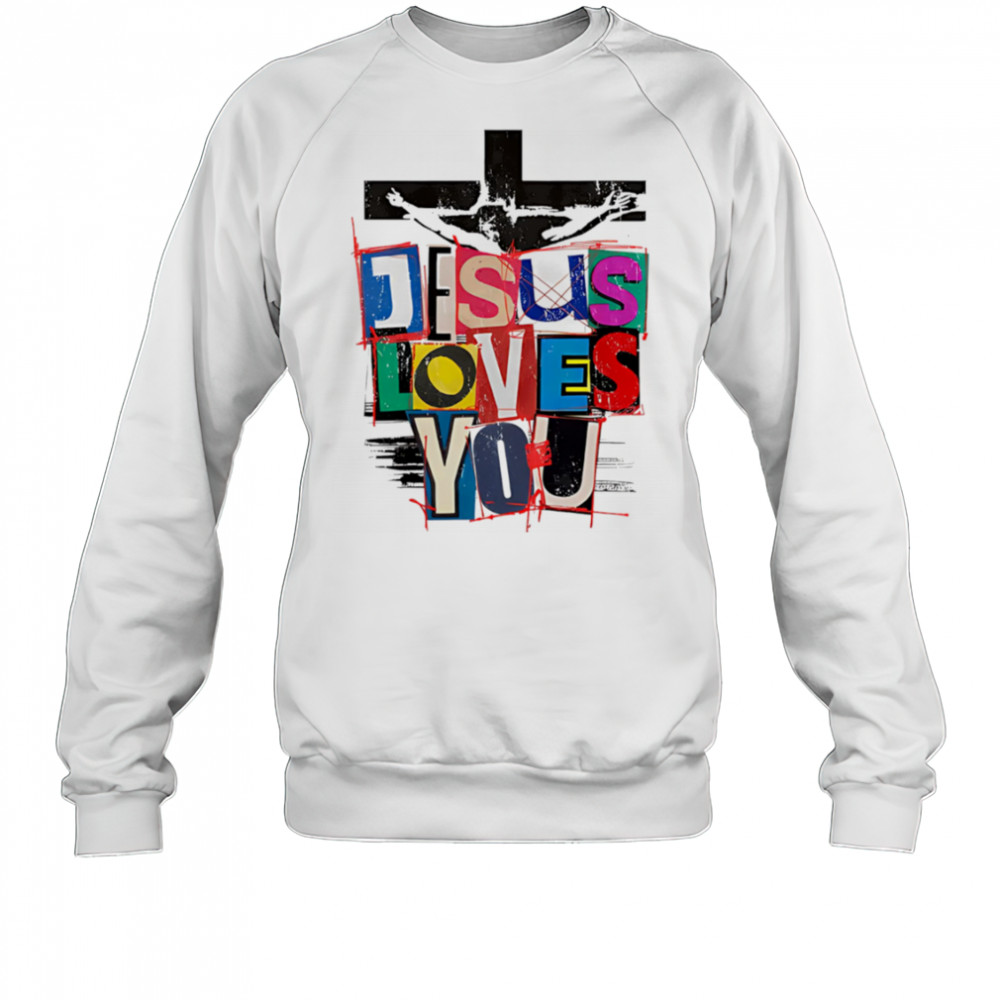 Jesus loves you pride vintage shirt Sweatshirt