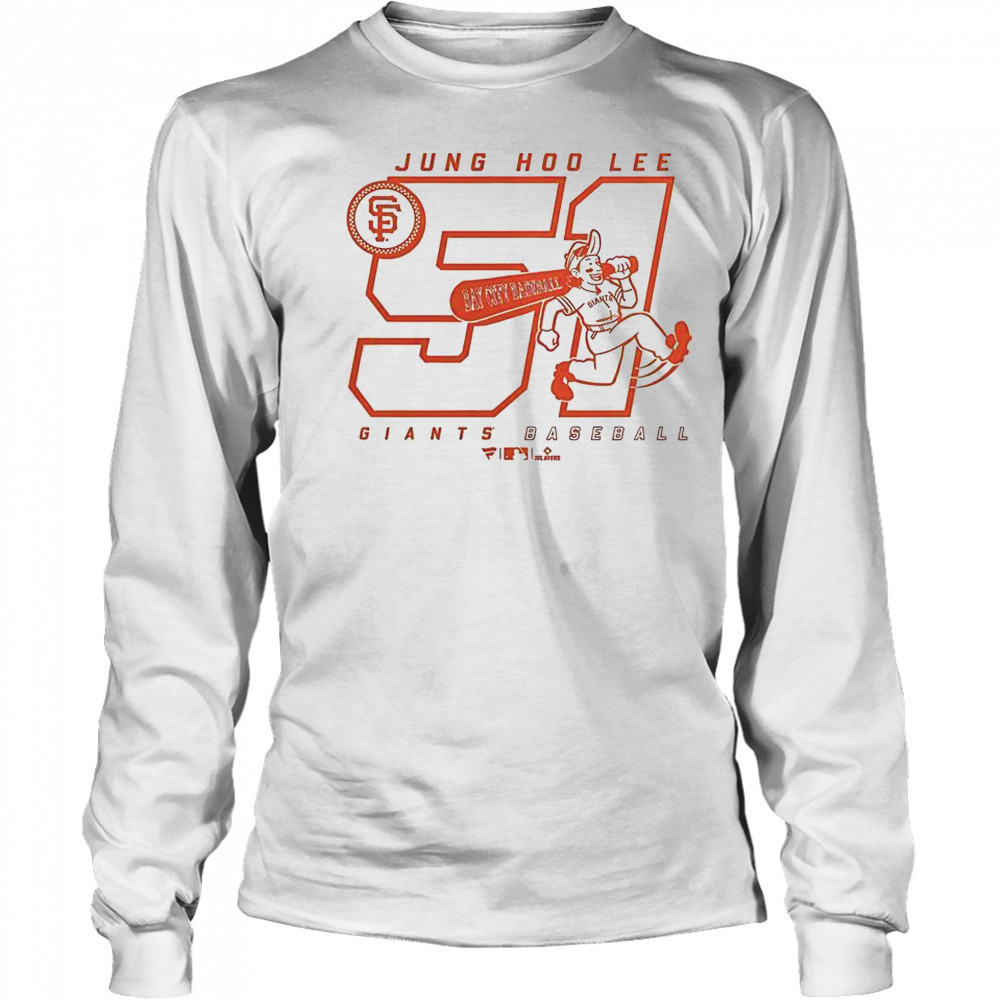 Jung Hoo Lee 51 San Francisco Giants Bay City Baseball T-Shirt Long Sleeved