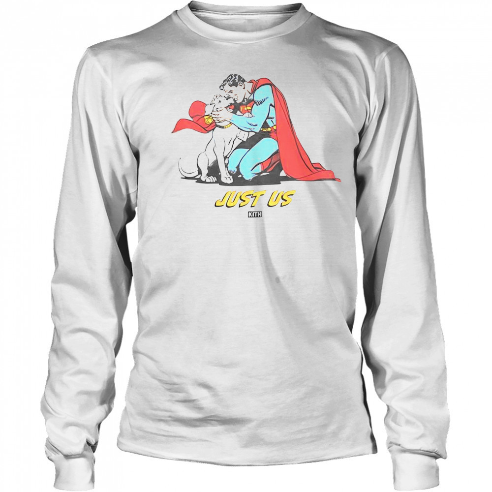 Kith X Superman Dog Just Us T-Shirt Long Sleeved