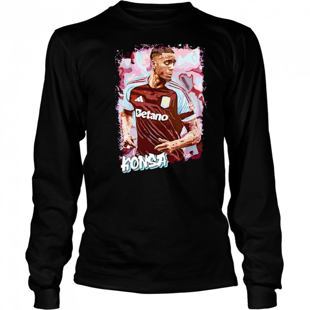 Konsa Aston Villa graphic shirt Long Sleeved