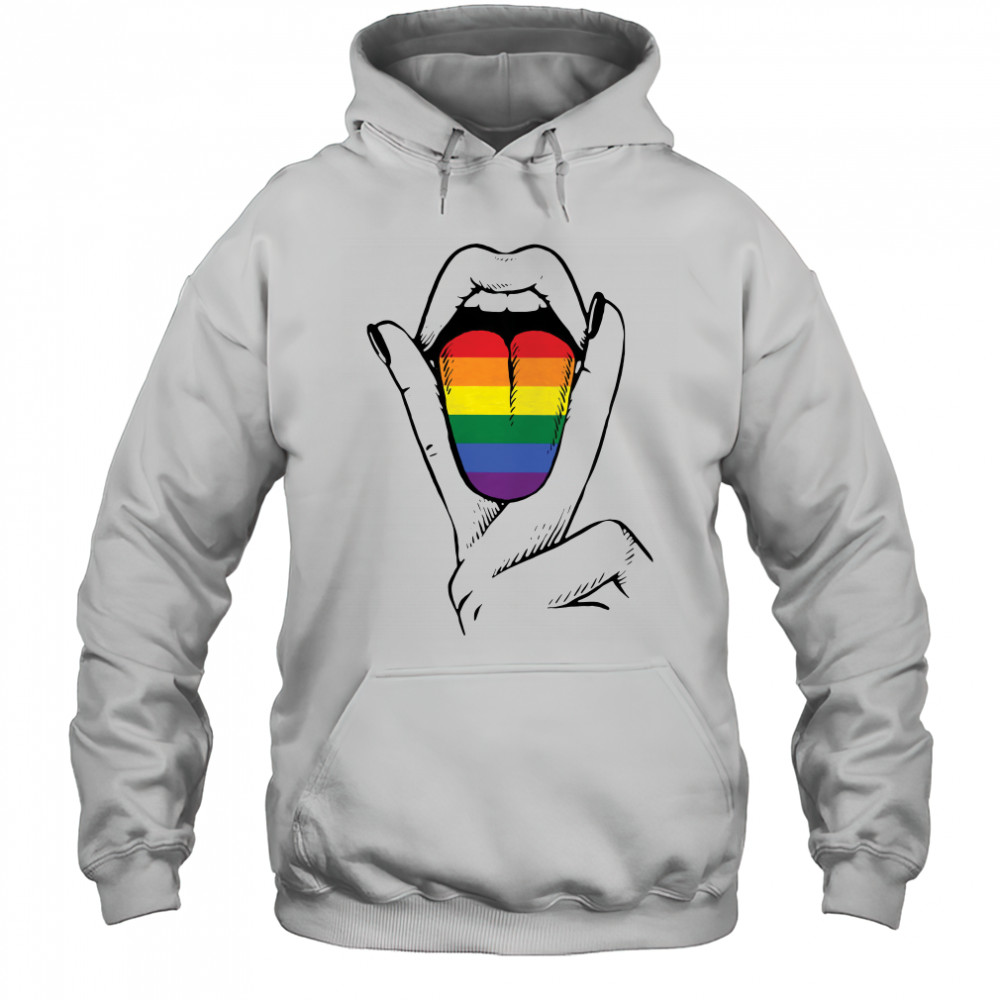 LGBT Lesbian Tongue shirt Hoodie