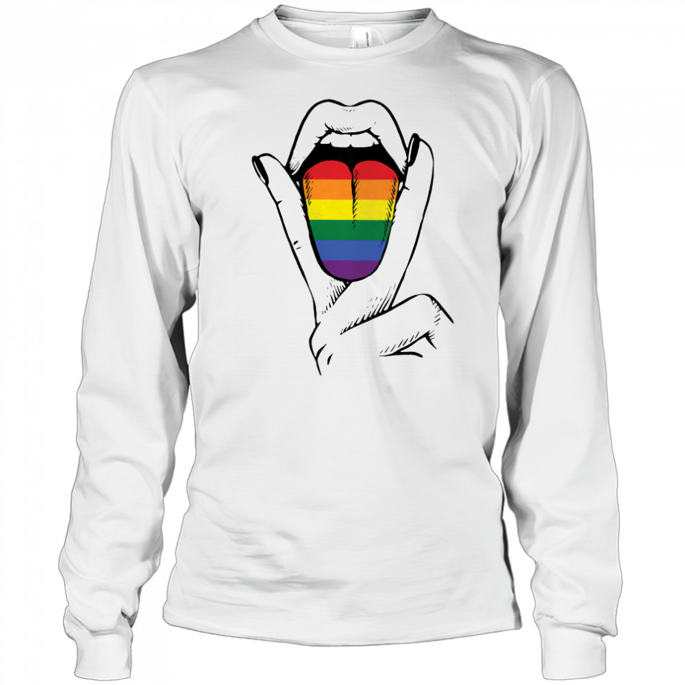LGBT Lesbian Tongue shirt Long Sleeved