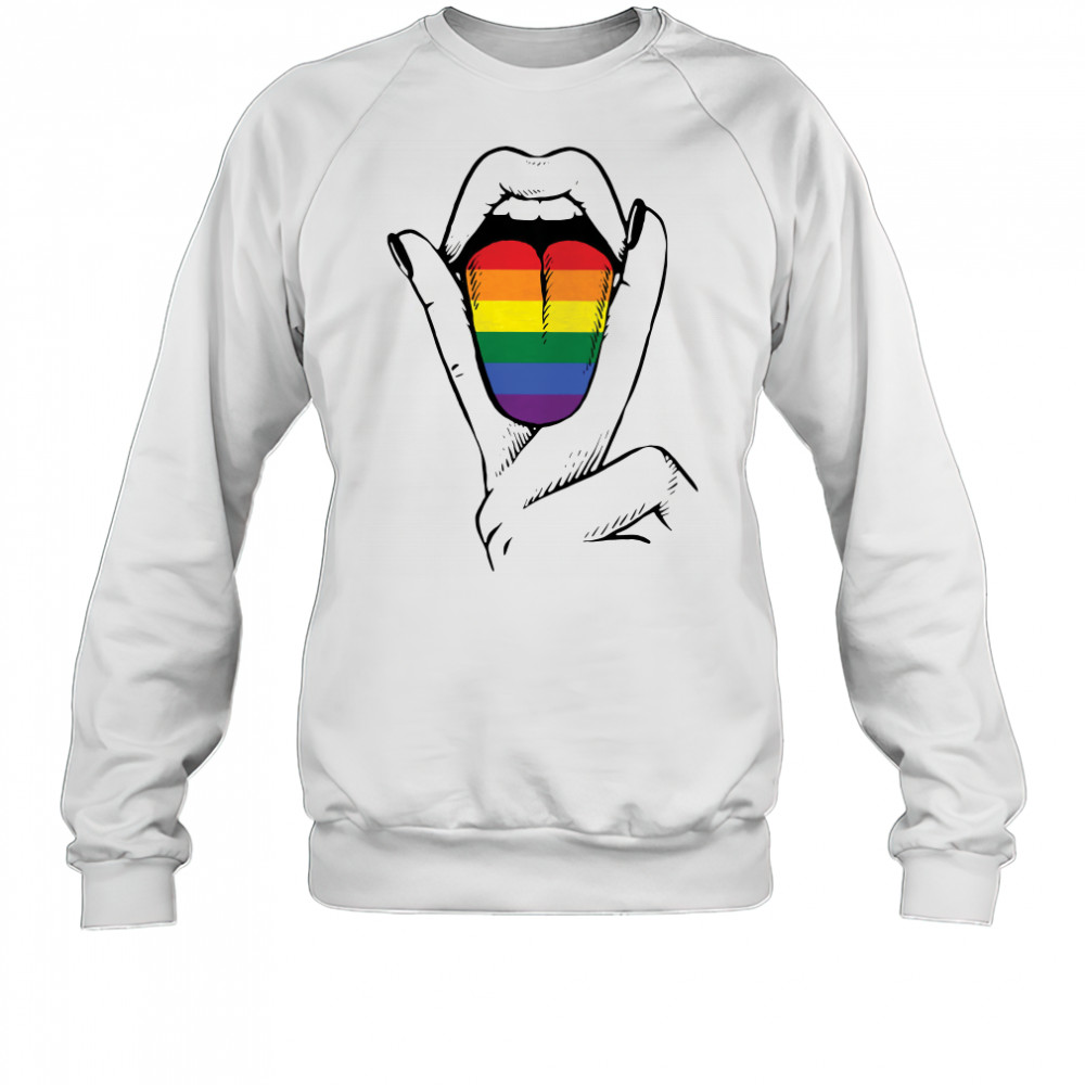 LGBT Lesbian Tongue shirt Sweatshirt