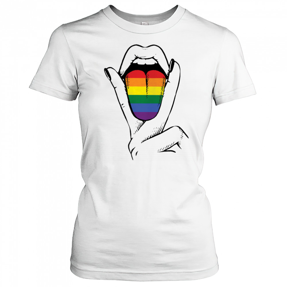 LGBT Lesbian Tongue shirt Women's T-shirt