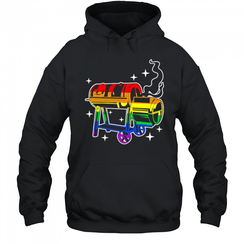 LGBTQ Pride Gay Smoker and Smoking BBQ shirt Hoodie