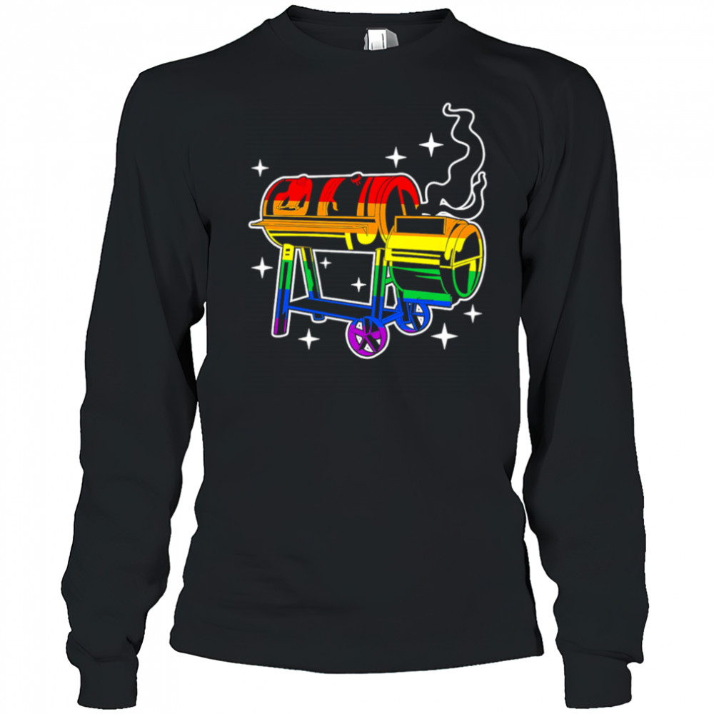 LGBTQ Pride Gay Smoker and Smoking BBQ shirt Long Sleeved