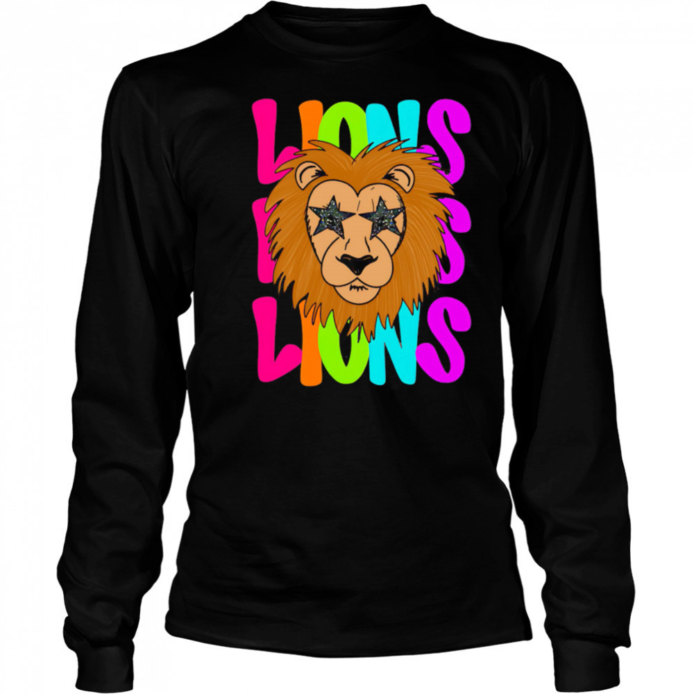 Lions repeat pride shirt Long Sleeved