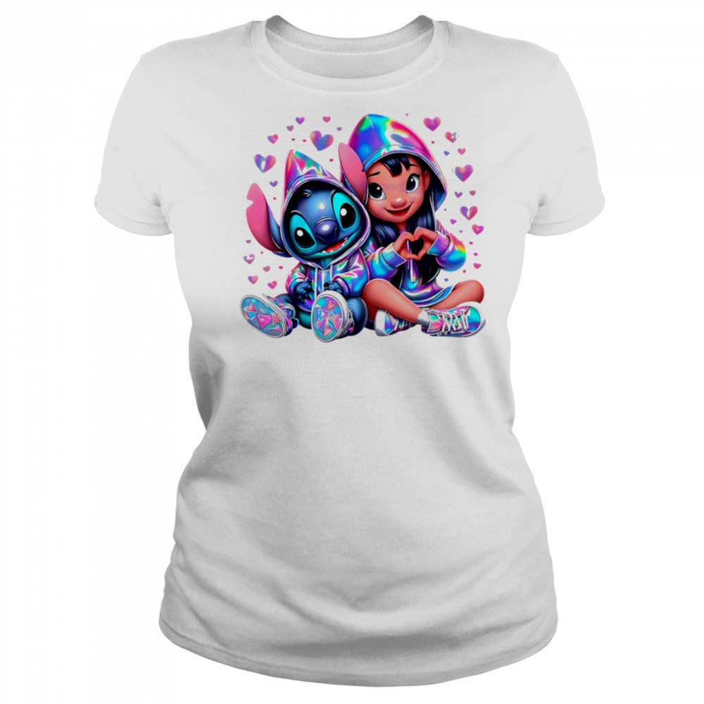 Love Lilo And Stitch Neon Clipart shirt Women's T-shirt