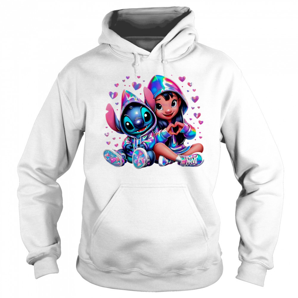 Love Lilo And Stitch Neon Clipart shirt Sweatshirt
