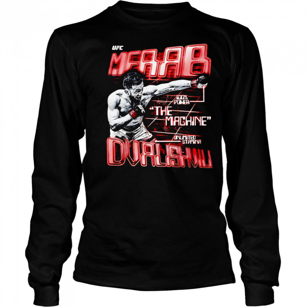 Merab Dvalishvili The Machine UFC retro shirt Long Sleeved