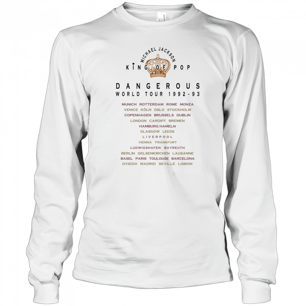 Michael Jackson Dangerous World Tour 1992-93 T-Shirt Long Sleeved