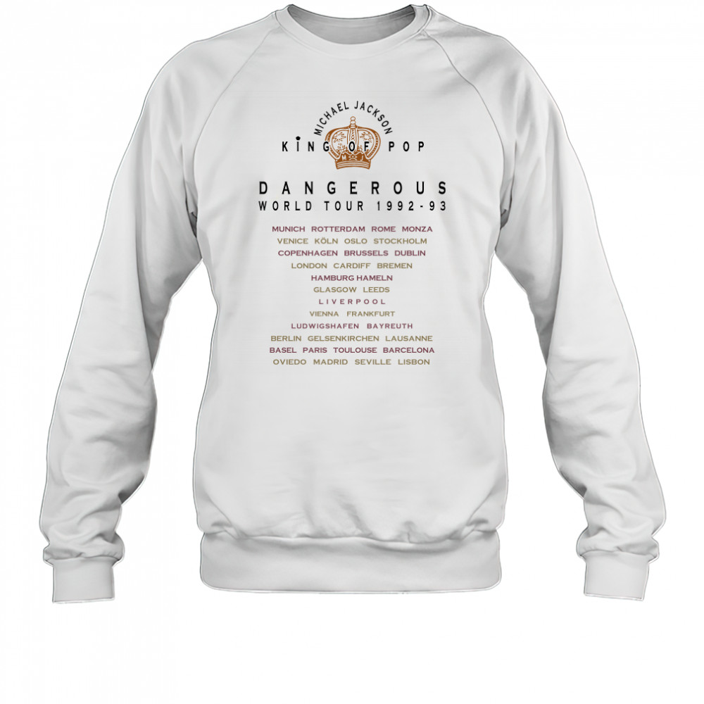 Michael Jackson Dangerous World Tour 1992-93 T-Shirt Sweatshirt