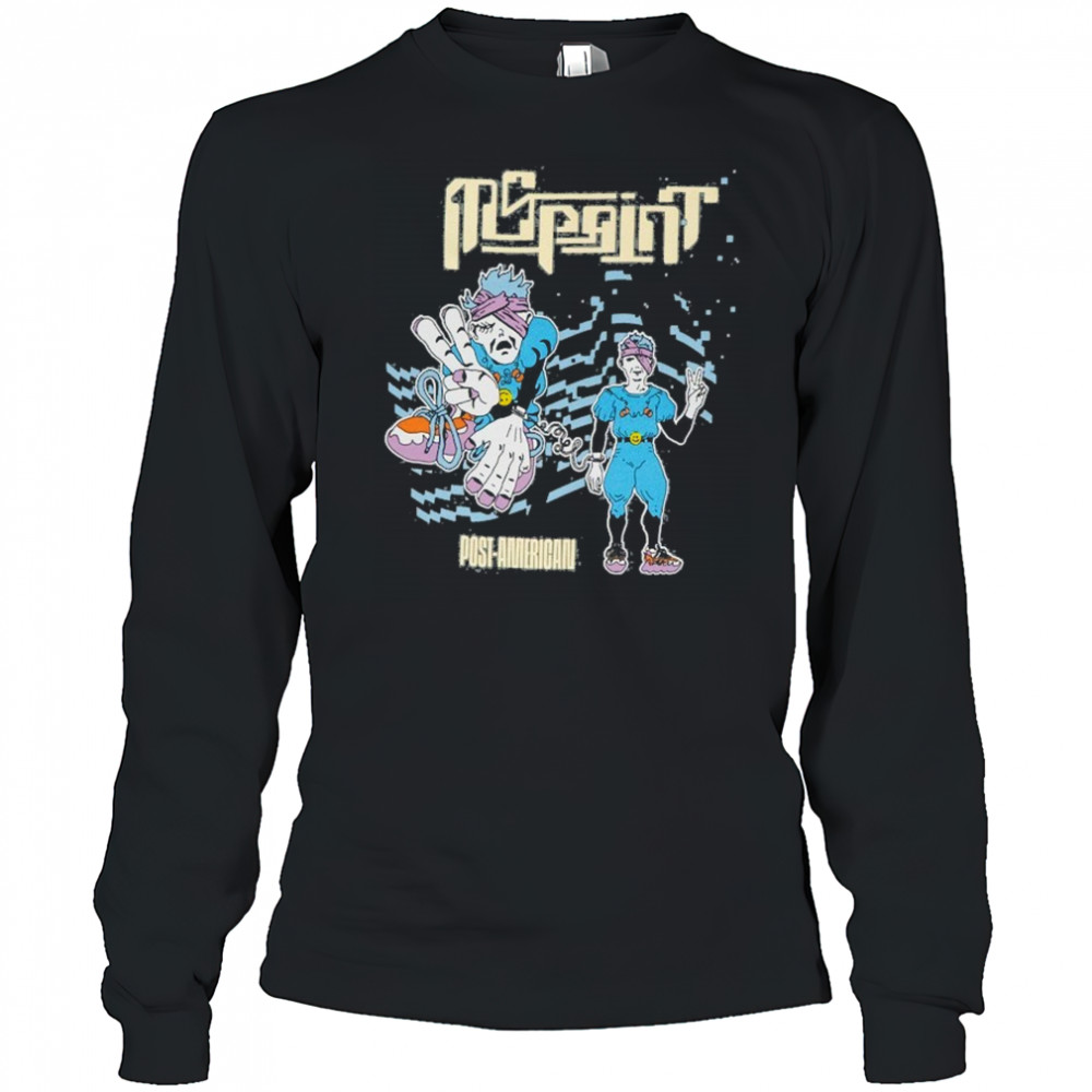 Mspaint Post American T-shirt Long Sleeved