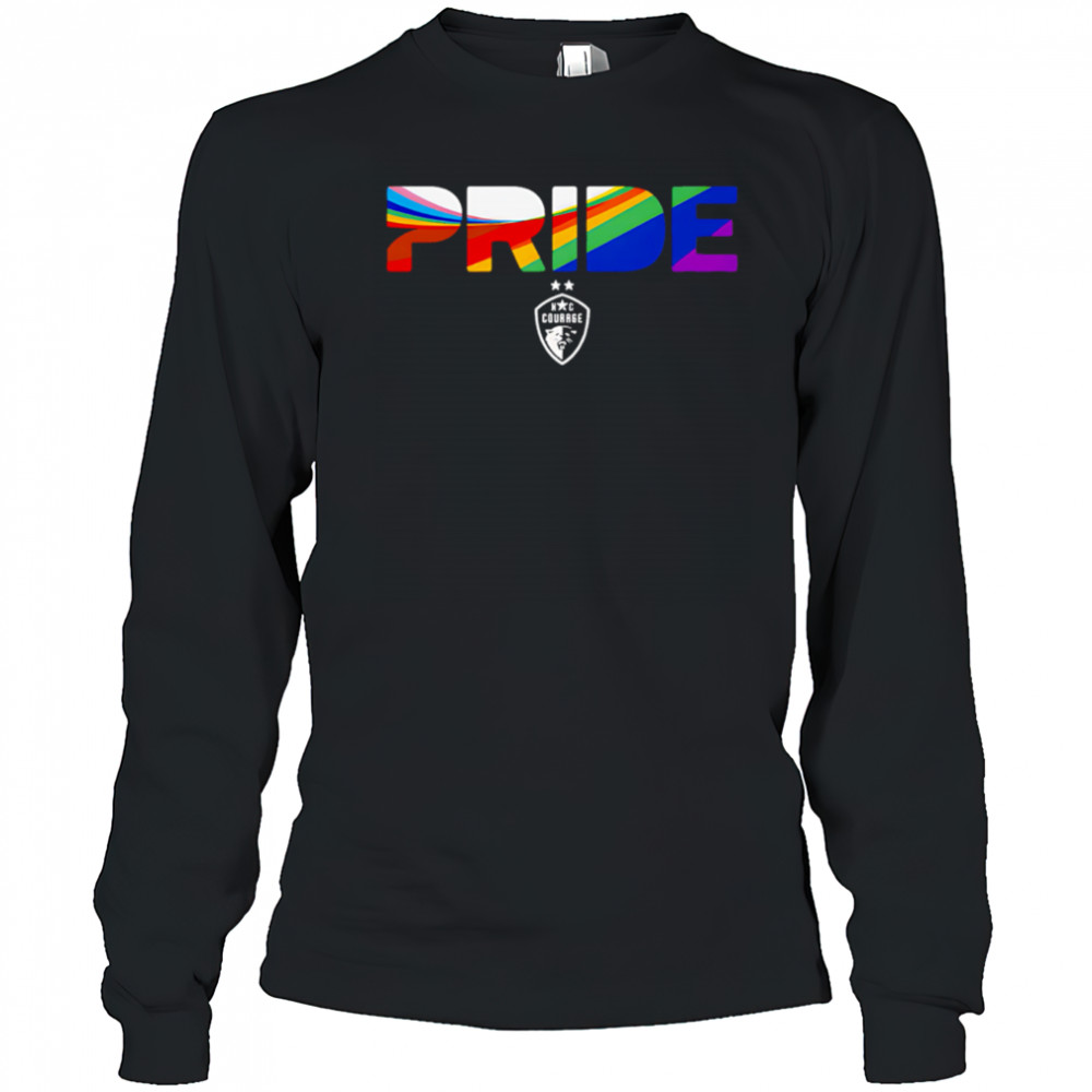 North Carolina Courage Pride Stripes 2025 shirt Long Sleeved
