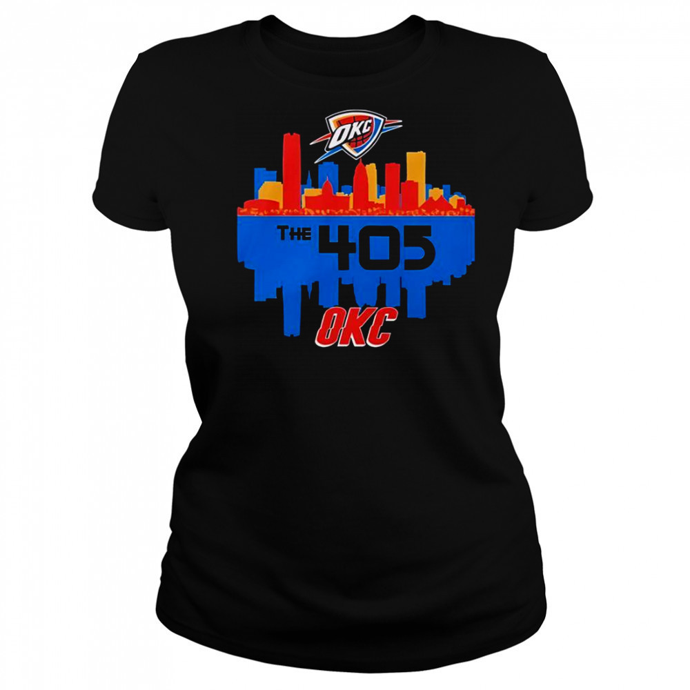Oklahoma City Thunder Stadium The 405 OC Cities T-Shirt Women's T-shirt