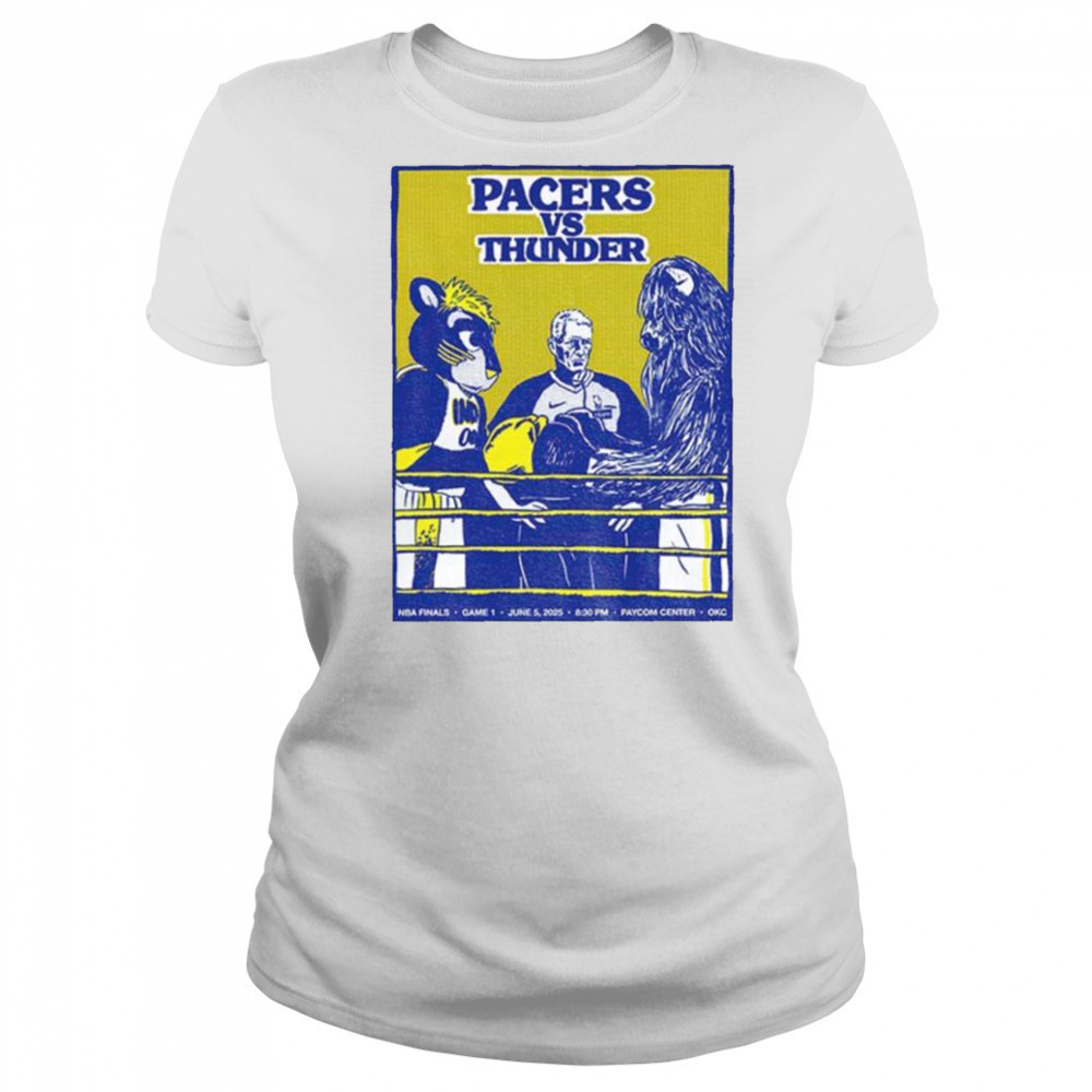 Pacers Vs Thunder Game 1 Poster NBA Finals Game shirt Women's T-shirt