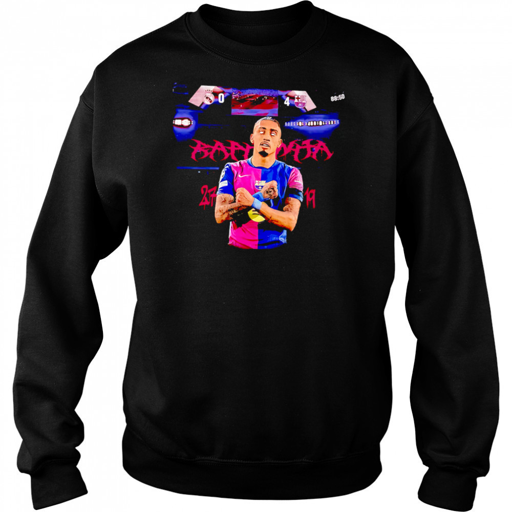 Raphinha FC Barcelona graphic retro shirt Hoodie