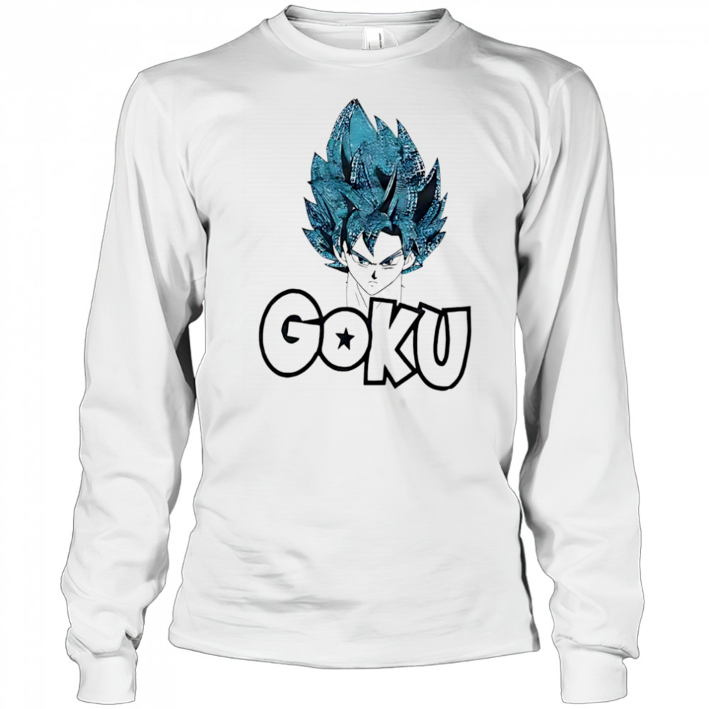 Rhinestone SSJSS Goku shirt Long Sleeved