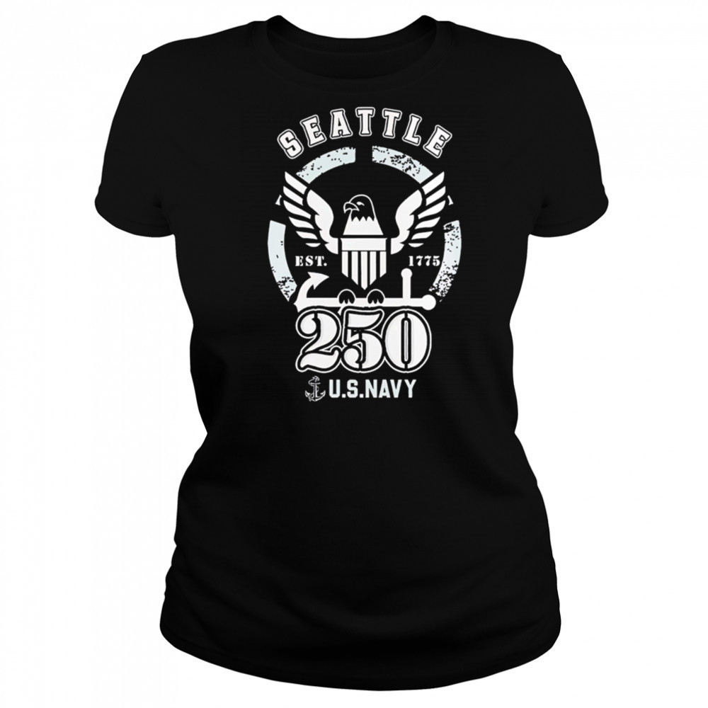 Seattle mariners mlb x 250 u.s. navy baseball shirt Women's T-shirt