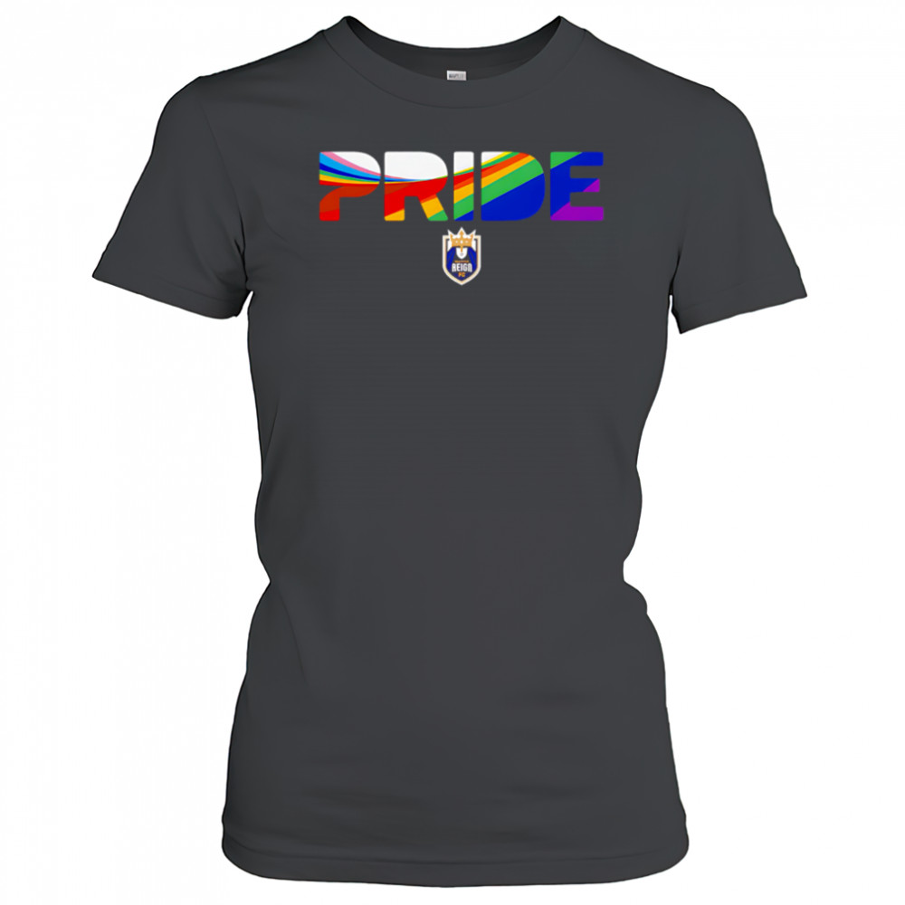 Seattle Reign FC Wave Pride Stripes 2025 shirt Women's T-shirt