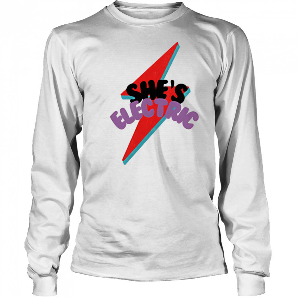 She’s electric oasis 2025 concert shirt Long Sleeved