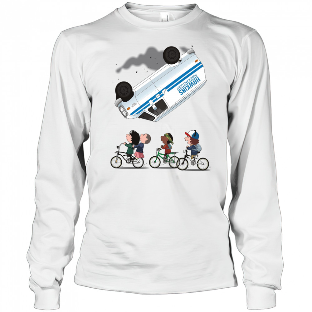Stranger Things Eleven flip over the Van Hawkins power and light shirt Long Sleeved