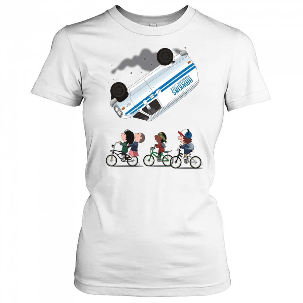 Stranger Things Eleven flip over the Van Hawkins power and light shirt Women's T-shirt