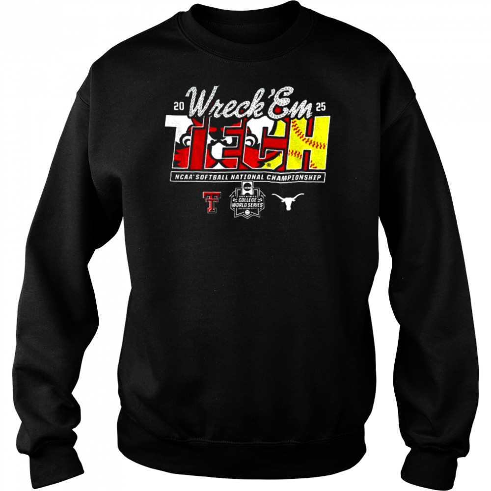 Texas Tech 2025 Softball College World Series Championship Final Wreck ‘Em Game Day shirt Hoodie
