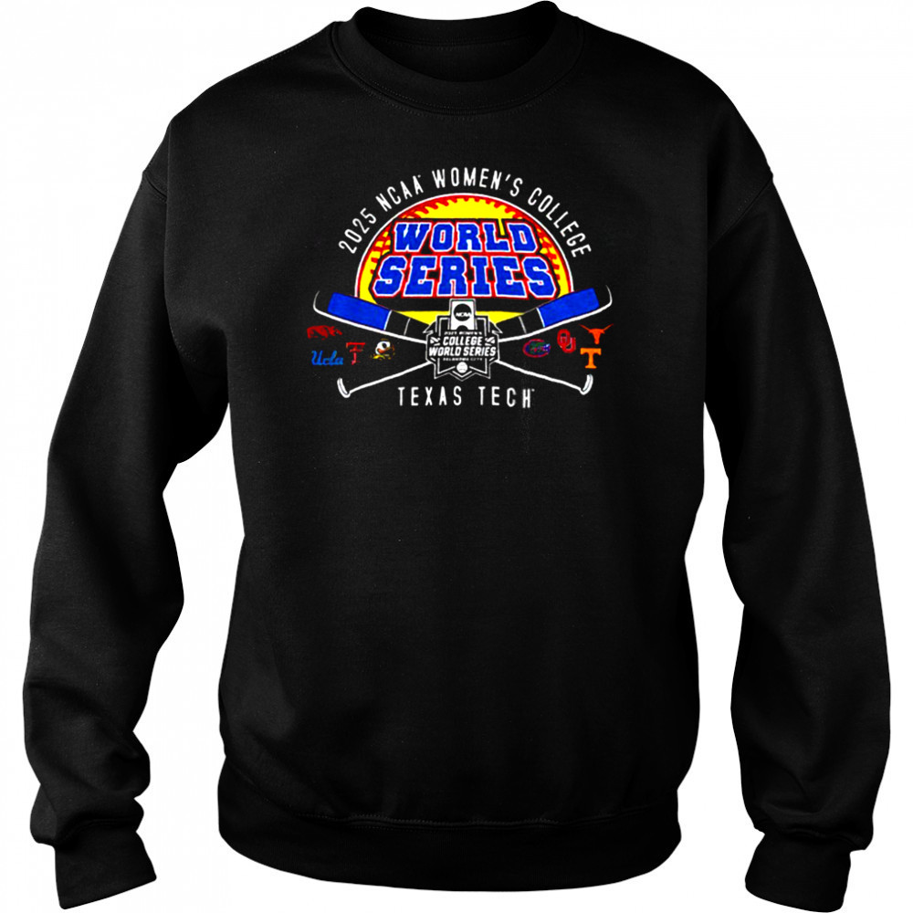Texas Tech 2025 Softball College World Series Cross Bats shirt Hoodie