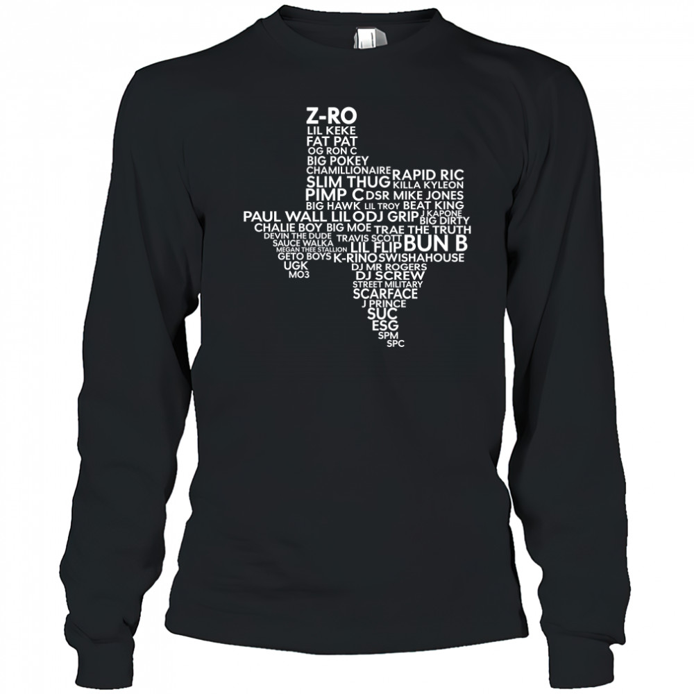Texas z-ro lil keke fat pat og ron c big pokey shirt Long Sleeved