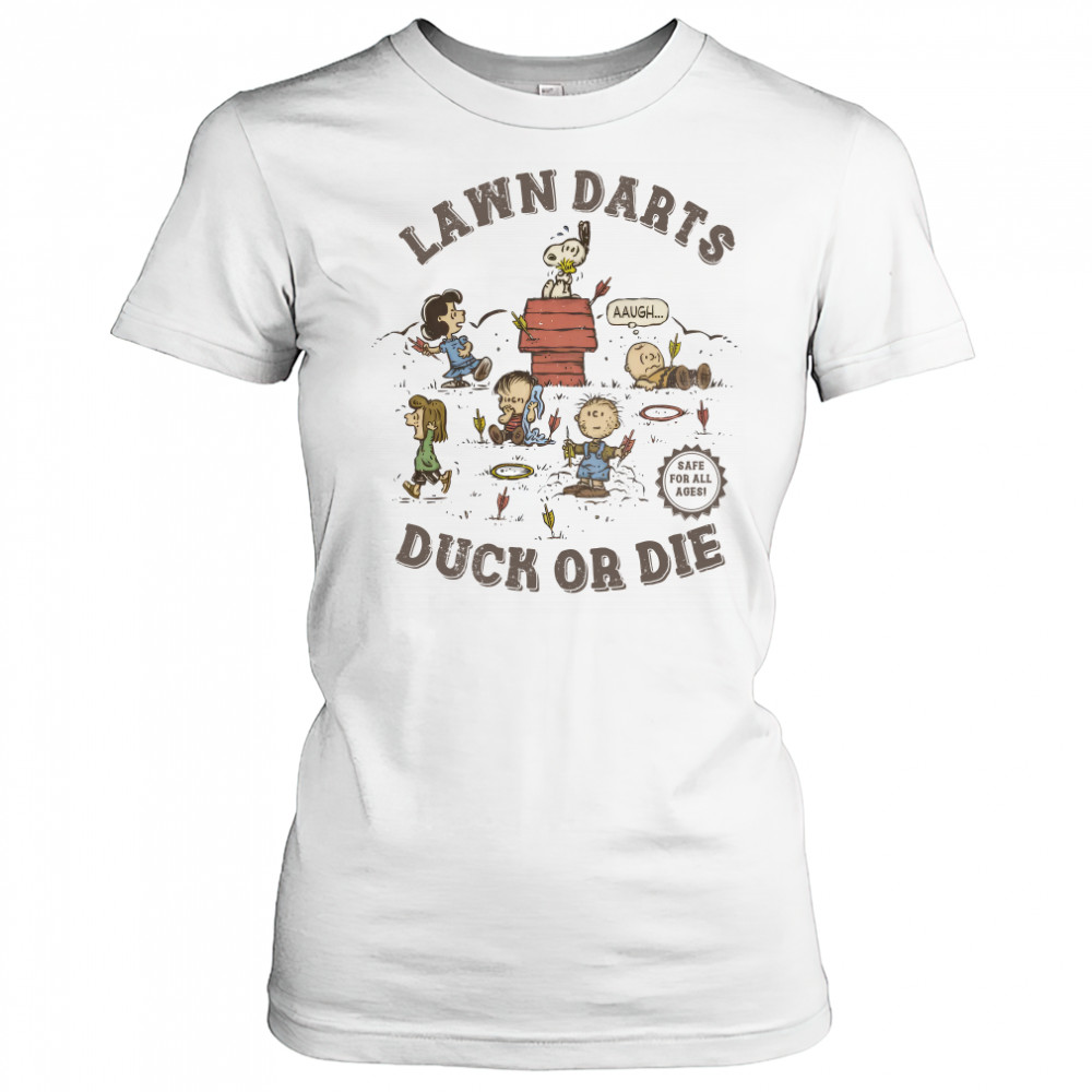 The Peanuts Lawn Darts Duck Or Die 2025 Unisex Shirt Women's T-shirt