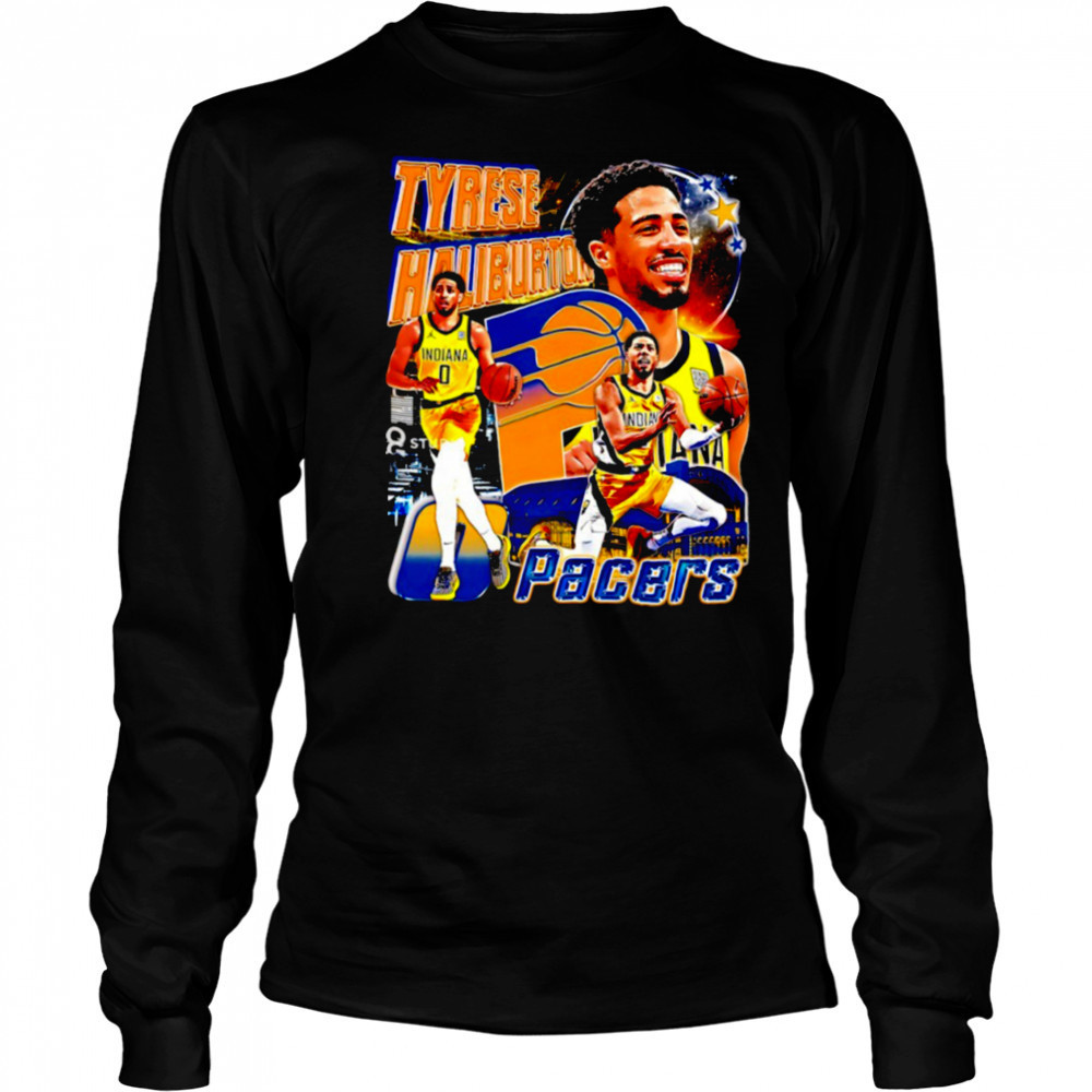 Tyrese Haliburton Indiana Pacers basketball NBA Finals 2025 graphic shirt Long Sleeved