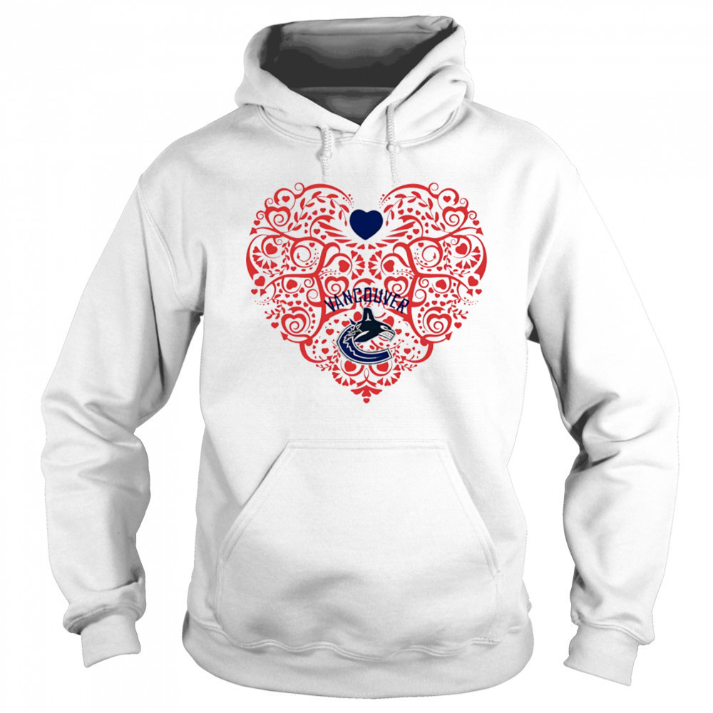 Vancouver Canucks Floral Pattern Heart logo shirt Sweatshirt