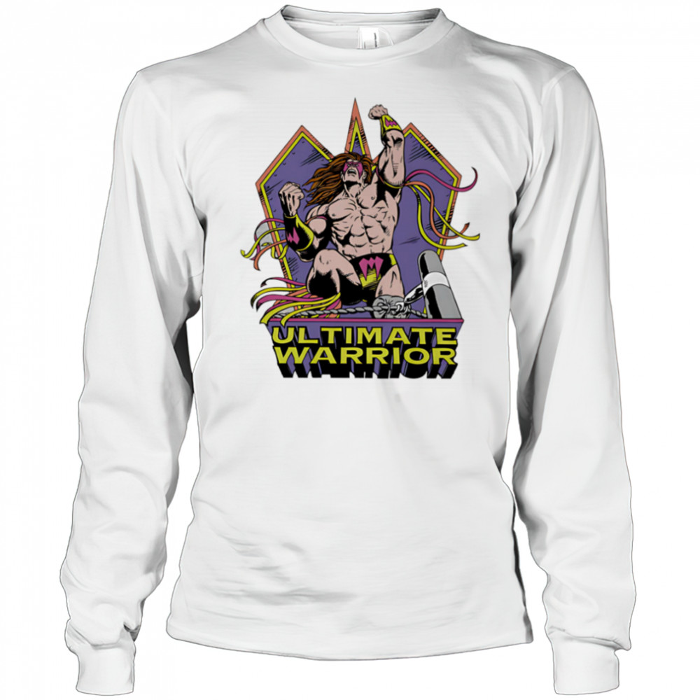 WWE Ultimate Warrior Retro Vector shirt Long Sleeved