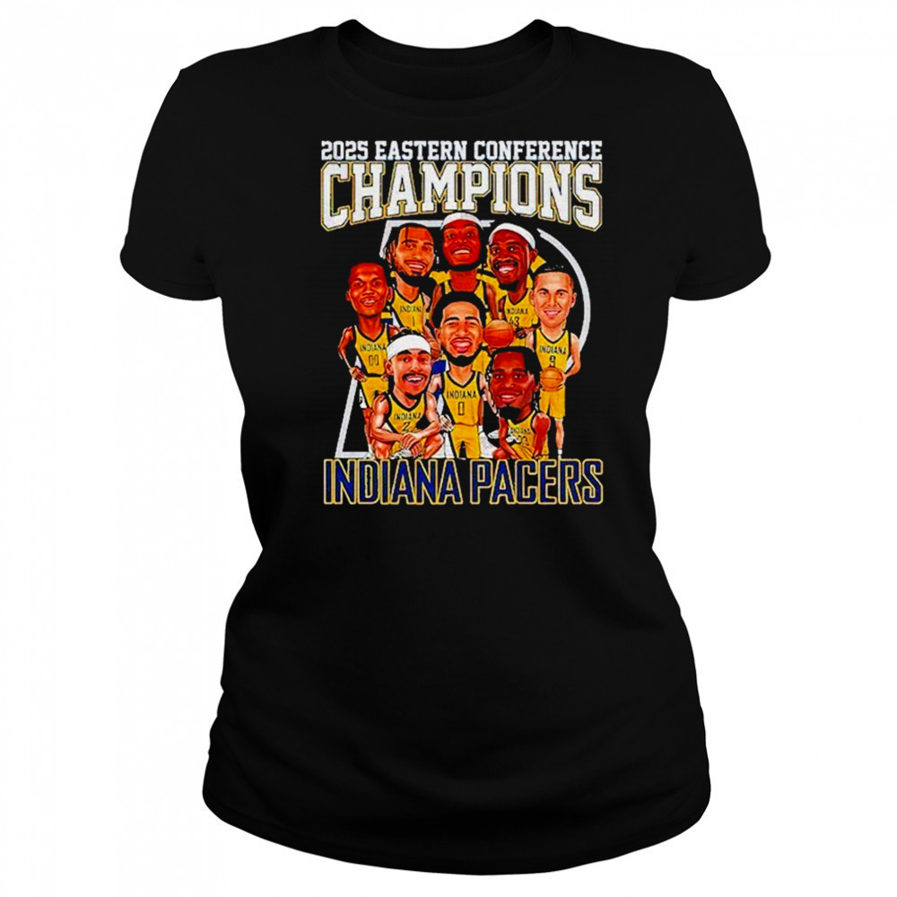 2025 Eastern Conference Champions Indiana Pacers cartoon shirt Women's T-shirt