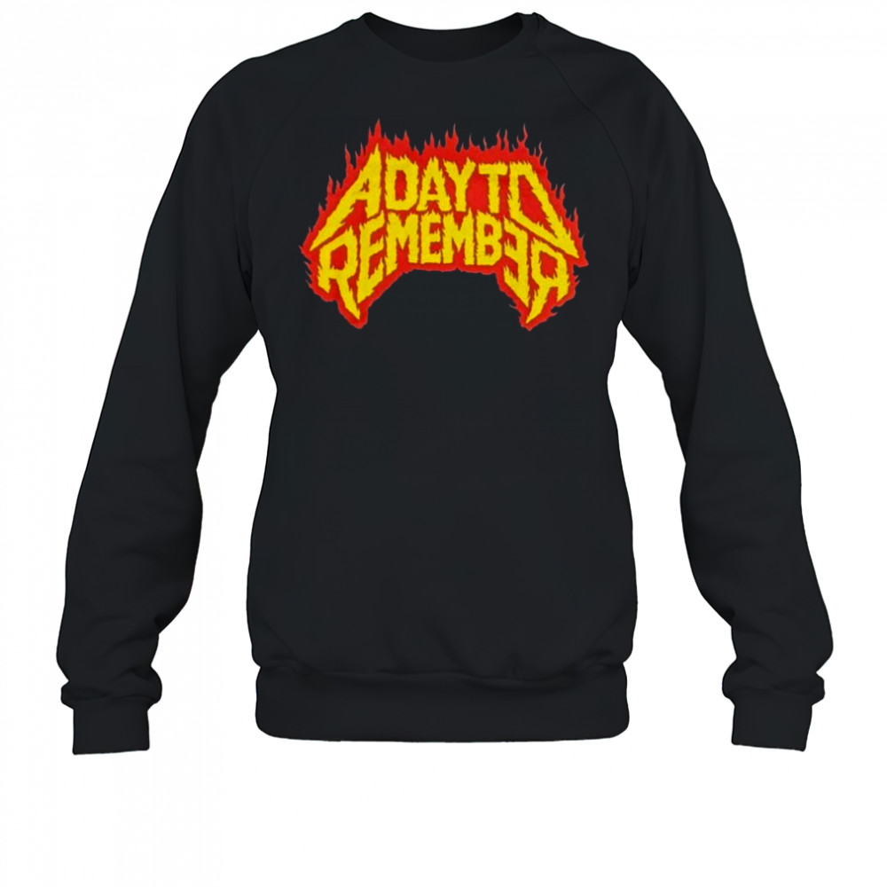 A Day To Remember Flaming Skull Shirt Sweatshirt