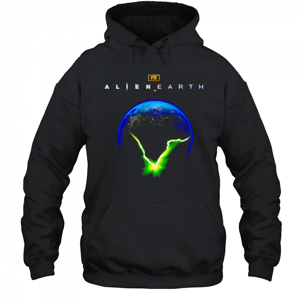 Alien Earth Cracked Earth shirt Hoodie