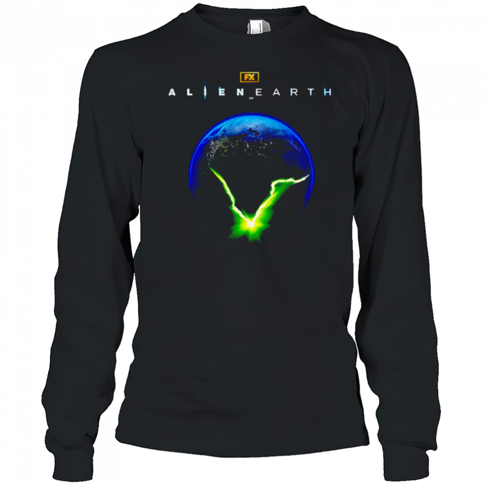 Alien Earth Cracked Earth shirt Long Sleeved