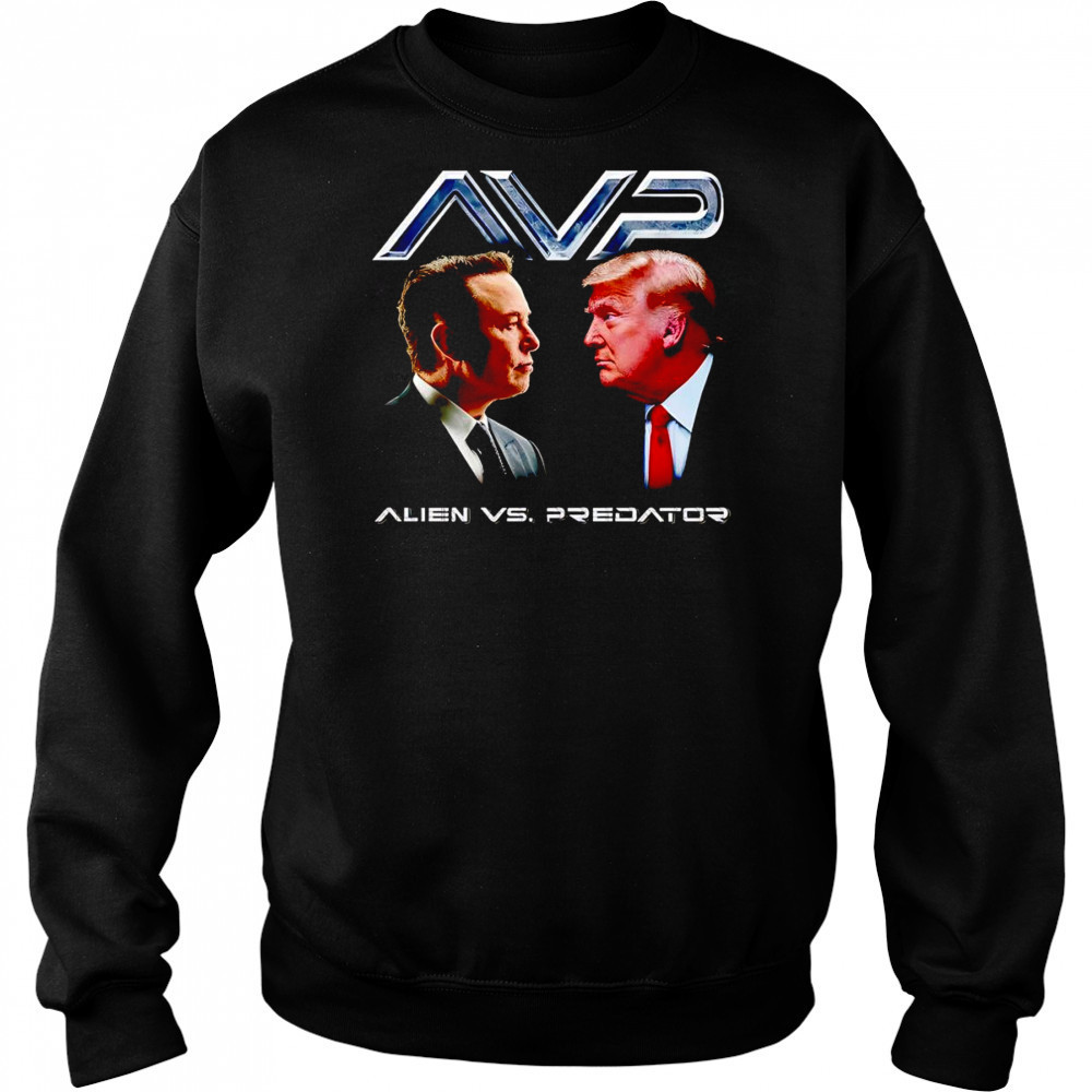 Alien vs Predator Trump vs Elon shirt Hoodie
