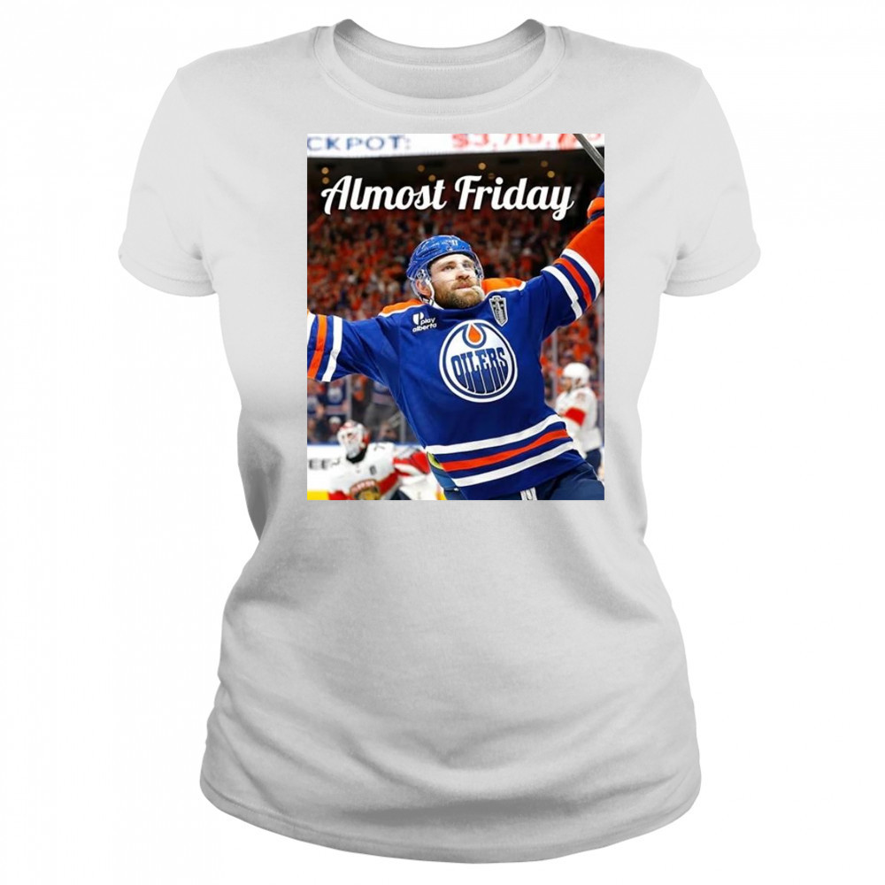 Almost Friday Edmonton Oilers Leon Draisaitl OT Winner Shirt Women's T-shirt