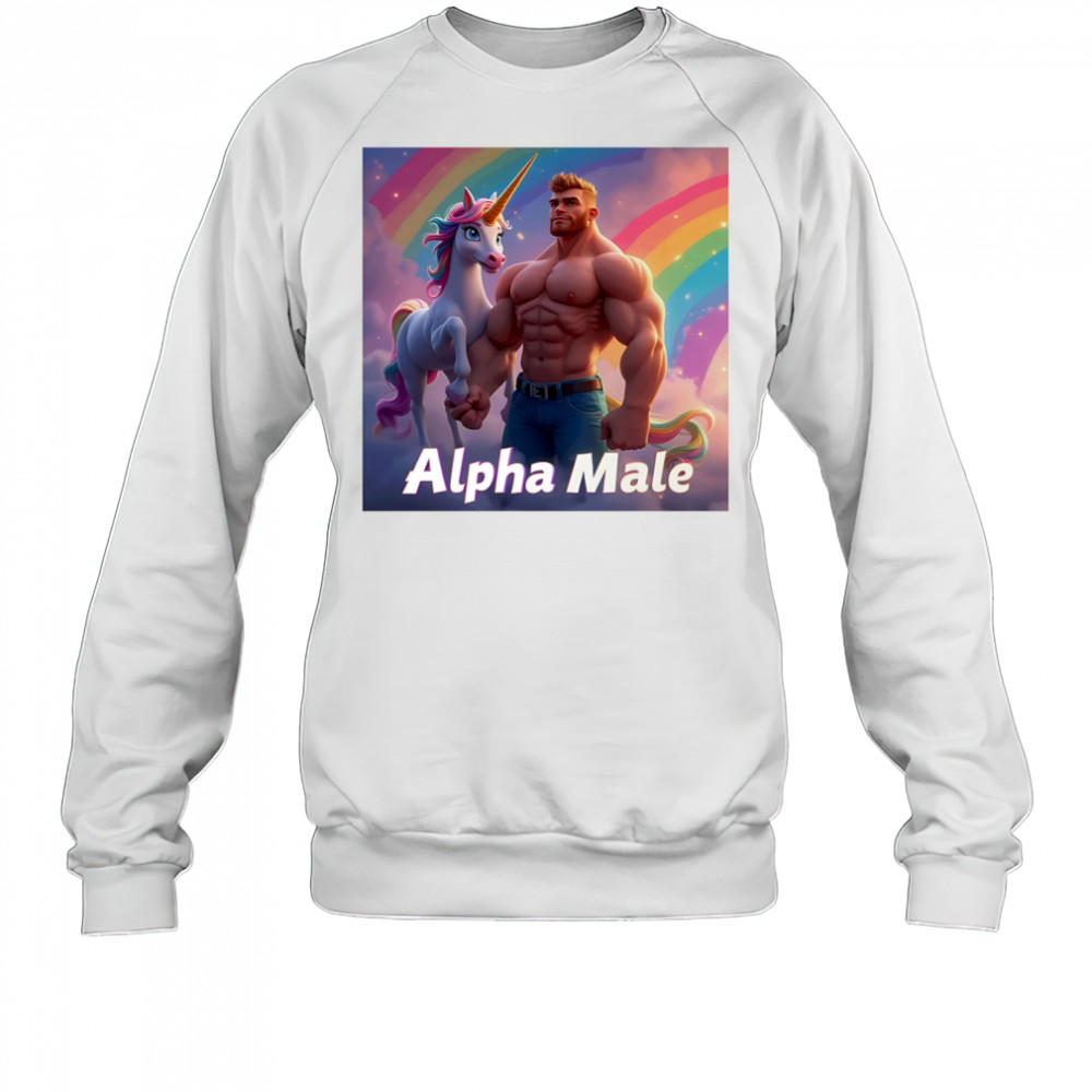 Alpha rainbow male pride shirt Sweatshirt
