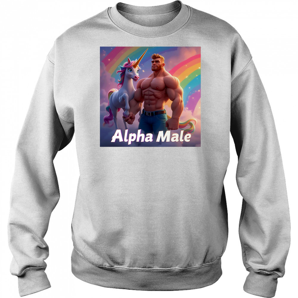 Alpha rainbow male pride shirt Hoodie