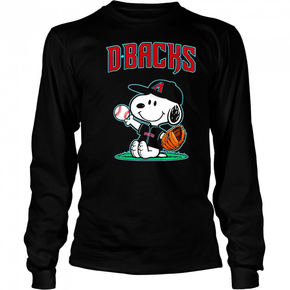 Arizona Diamondbacks Peanuts Snoopy shirt Long Sleeved
