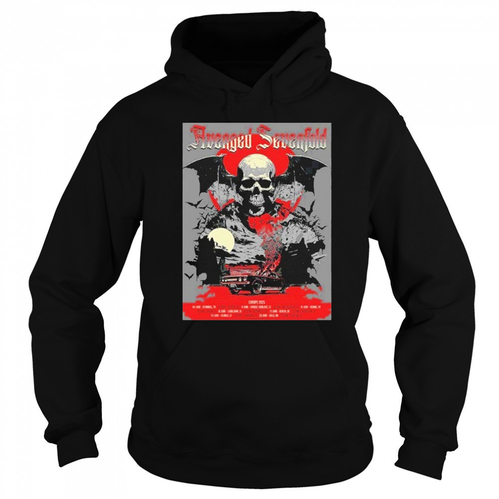 Avenged Sevenfold Europe 2025 Tour Schedule shirt Sweatshirt