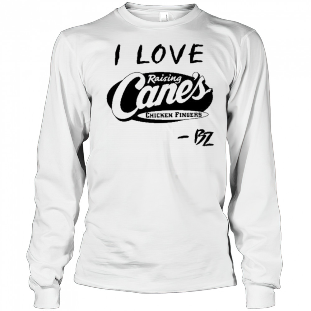 Bailey Zimmerman Wearing I Love Raising Cane’s Chicken Fingers shirt Long Sleeved