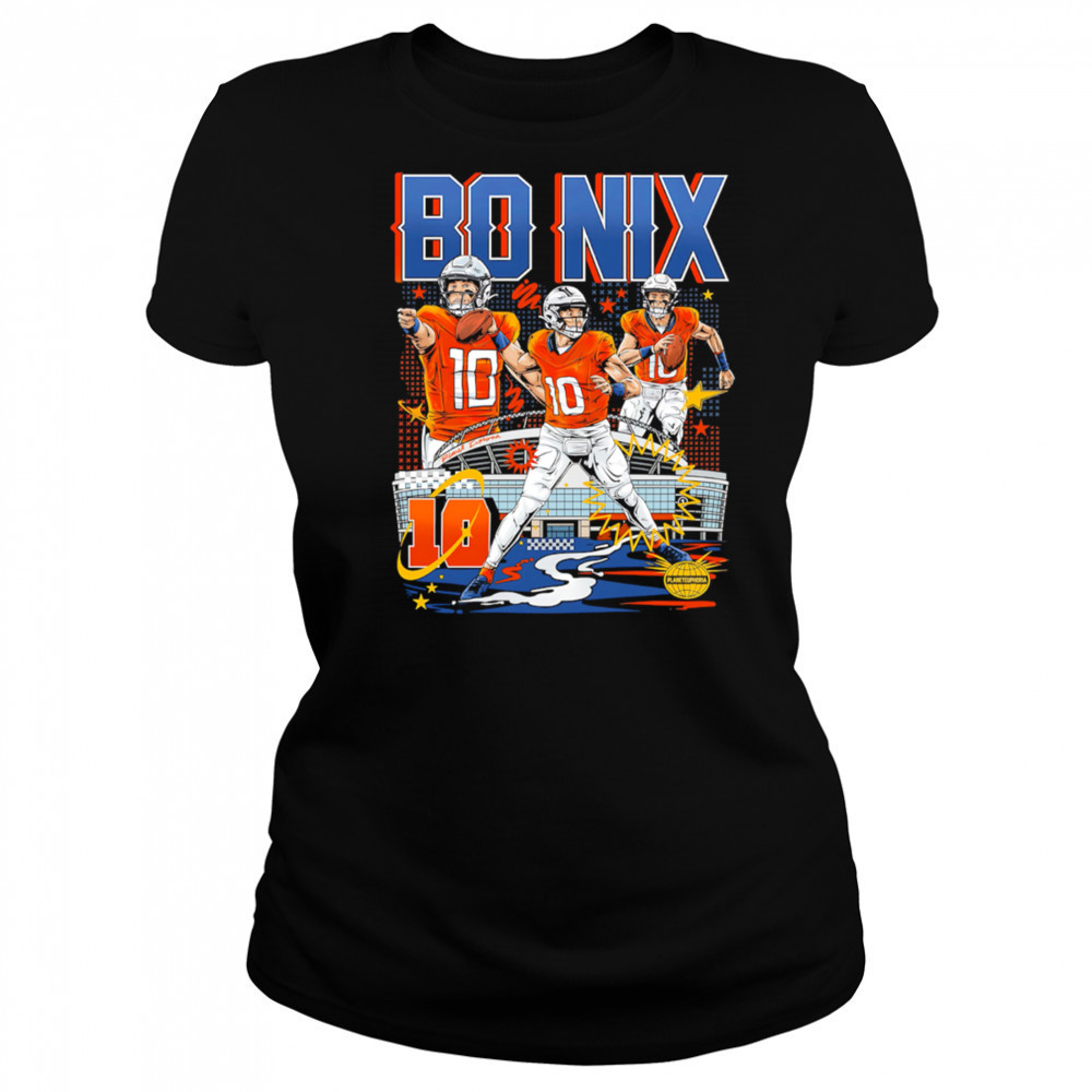 Bo Nix 10 Denver Broncos stadium shirt Women's T-shirt