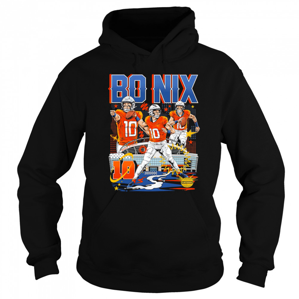Bo Nix 10 Denver Broncos stadium shirt Sweatshirt