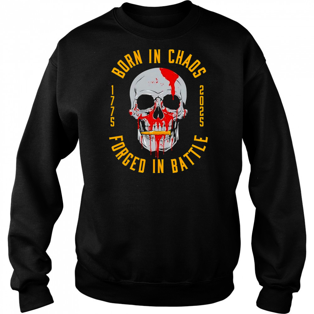 Born in chaos forged in battle shirt Hoodie
